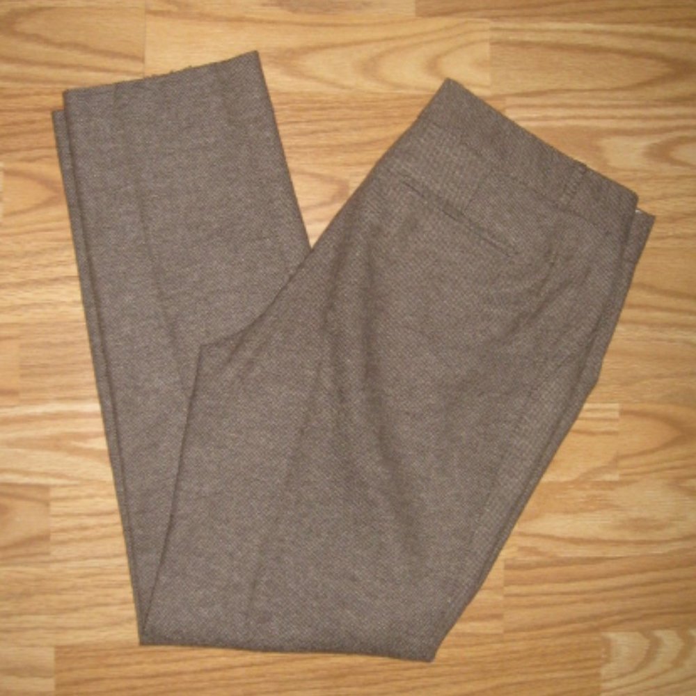 Banana Republic The Martin Fit Brown Wool Trousers
